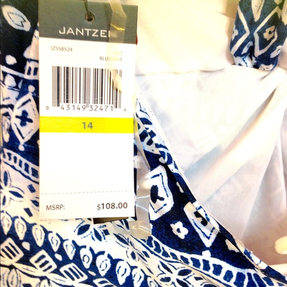Jantzen One-piece Swimsuit size 14 - Picture 5 of 6